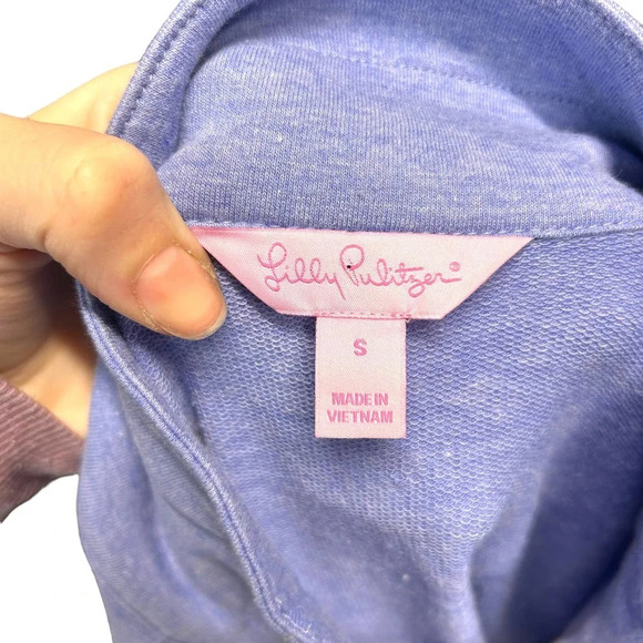 Lilly Pulitzer Skipper Popover Periwinkle Heather‎ Size Small - Picture 7 of 9